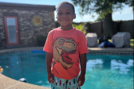 "I love to play in the pool"-Robert